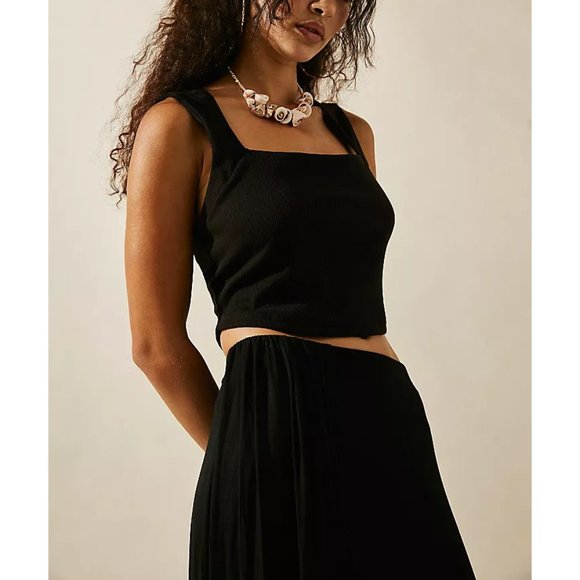 EUC Free People Daphne Set Black Size L - Picture 3 of 8